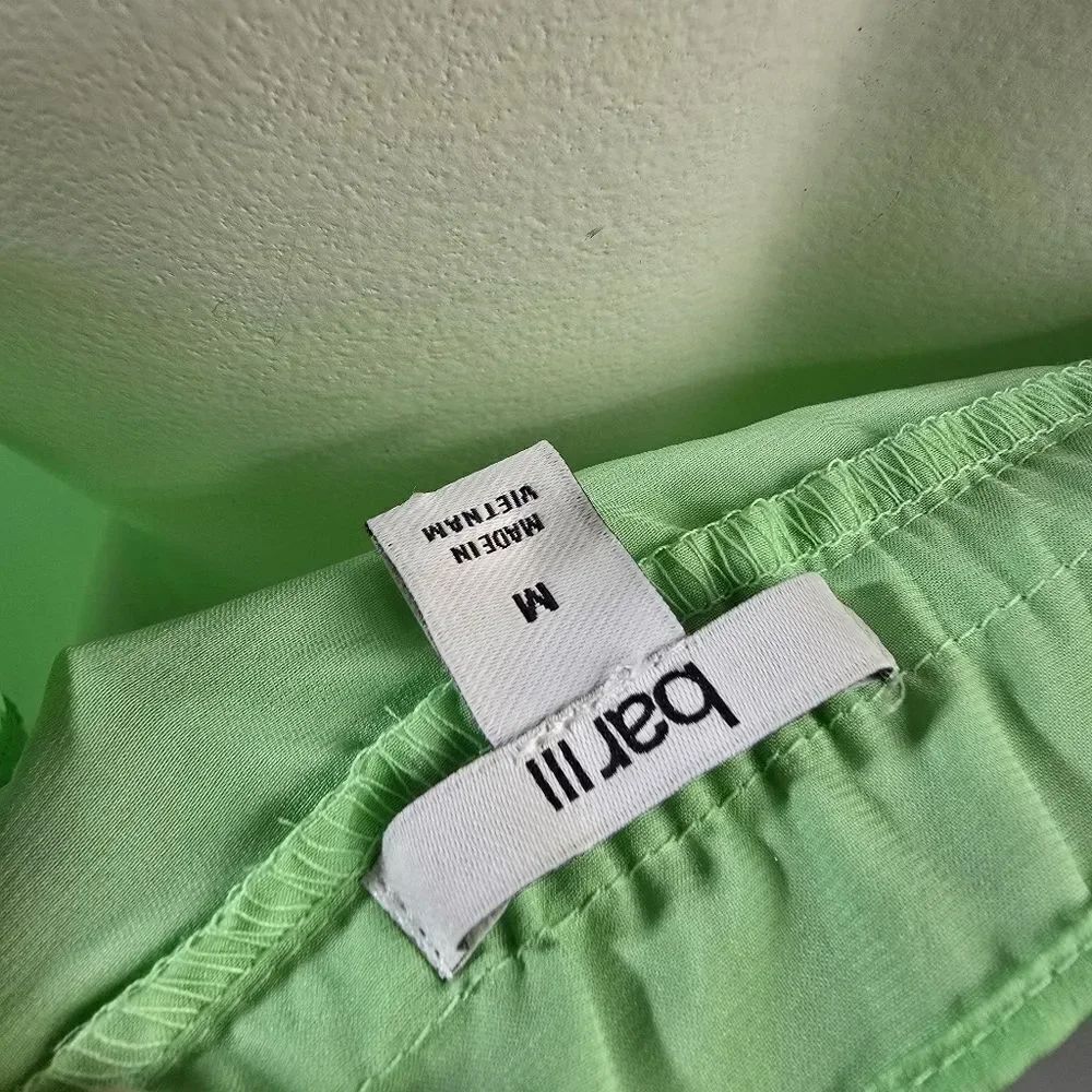 Bar III Green Ruffle Dress R8 - Picture 5 of 5